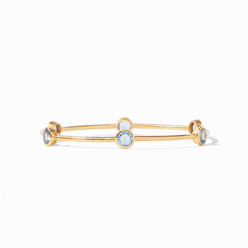Milano Chalcedony Blue Bangle - BG047GCA-Julie Vos-Renee Taylor Gallery