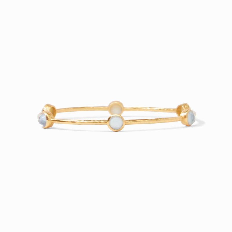 Milano Luxe Bangle - Iridescent Chalcedony Blue-Julie Vos-Renee Taylor Gallery