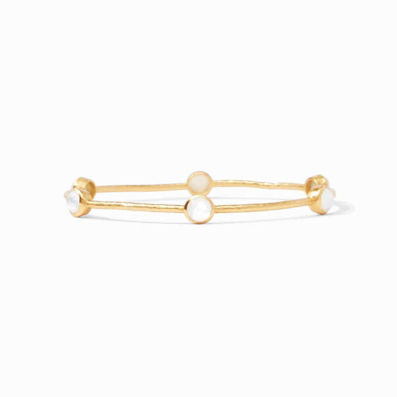 Milano Luxe Bangle - Iridescent Clear Crystal-Julie Vos-Renee Taylor Gallery