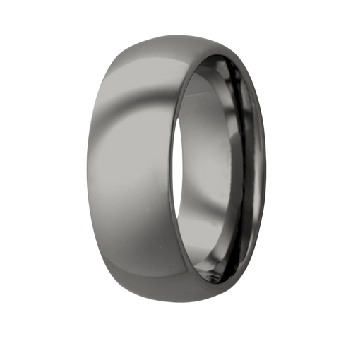 (6mm) Titanium Dome High Polish Finish - 6TI111-Heavy Stone-Renee Taylor Gallery