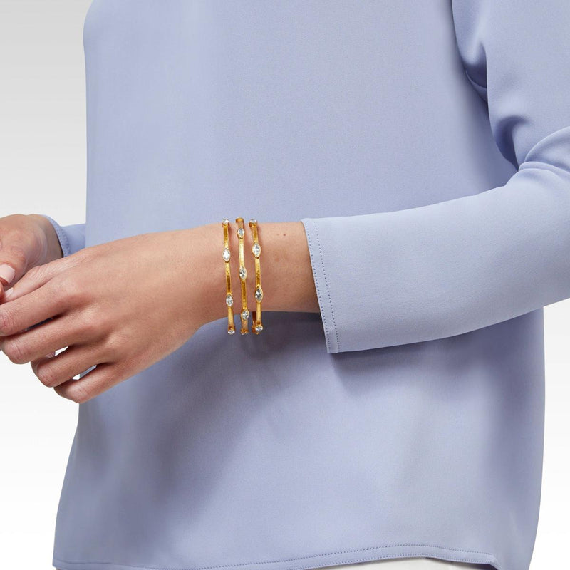 Monaco Bangle - Chalcedony Blue-Julie Vos-Renee Taylor Gallery
