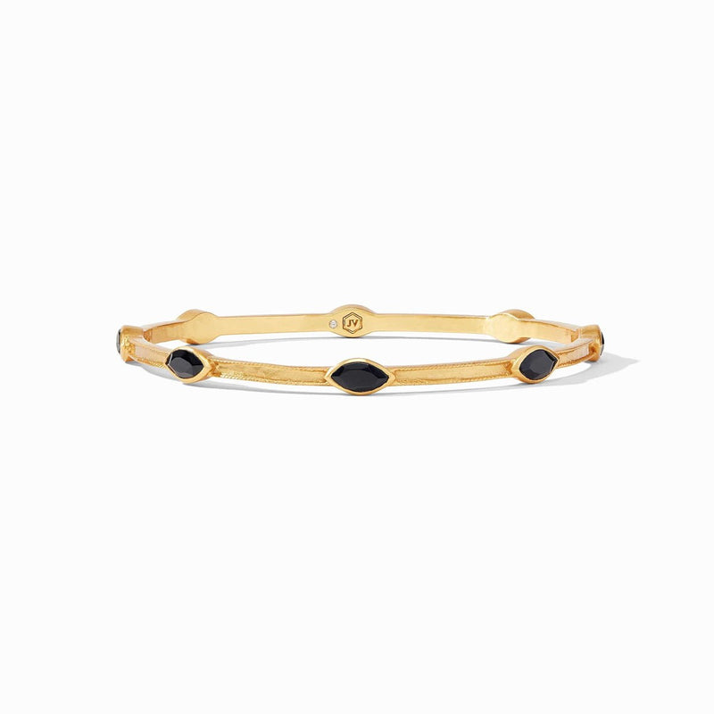 Monaco Charcoal Blue Bangle - BG253-Julie Vos-Renee Taylor Gallery