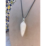 Moonstone Pendant on Leather Chord-Carol Kahn-Renee Taylor Gallery