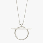 Origins Slim Ball Necklace - Silver Plated - N0085 MET00-CXC-Renee Taylor Gallery