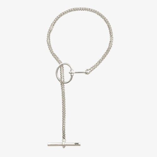 Amazona Bit Sliding Necklace - Silver Plated - N0090 MET00-CXC-Renee Taylor Gallery