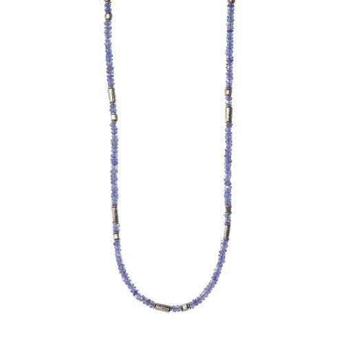 3mm Tanzanite 24K Gold Vermeil Necklace-Joyla-Renee Taylor Gallery