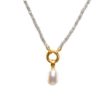 3mm Labradorite 31.5" Labradorite 24K Gold Vermeil Pendant Necklace-Joyla-Renee Taylor Gallery