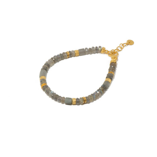 5mm Labradorite 24K Gold Vermeil Bracelet-Joyla-Renee Taylor Gallery