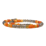 8mm Labradorite & Carnelian 24K Gold Vermeil Necklace-Joyla-Renee Taylor Gallery