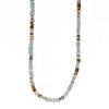 5mm Aquamarine Chips, Rose Quartz, Smoky Quartz & Pearls 24K Gold Vermeil Necklace-Joyla-Renee Taylor Gallery