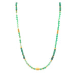 Chrysoprase and Malachite Necklace Gold Vermeil - N3-CHPMAL-Joyla-Renee Taylor Gallery