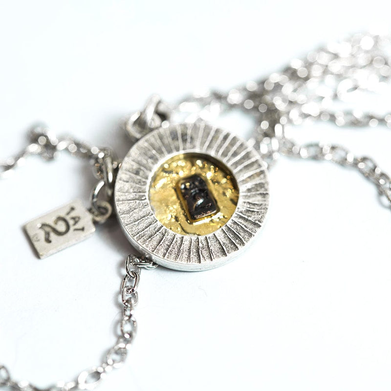 VINTAGE SILVER HESTIA NECKLACE-TAT2-Renee Taylor Gallery