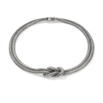 Love Knot Silver Double Chain Necklace - NB98778-John Hardy-Renee Taylor Gallery
