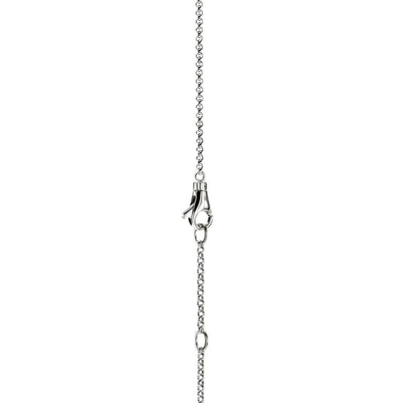 JH Essentials Silver Cross Pendant on Rolo Chain Necklace - NB989377X16-18-John Hardy-Renee Taylor Gallery