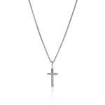 JH Essentials Silver Cross Pendant on Rolo Chain Necklace - NB989377X16-18-John Hardy-Renee Taylor Gallery