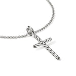 JH Essentials Silver Cross Pendant on Rolo Chain Necklace - NB989377X16-18-John Hardy-Renee Taylor Gallery
