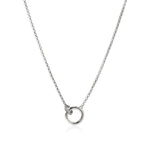 JH Essentials Silver Diamond Pave Mini Rolo Chain Interlinking Necklace - NBP987802DI-John Hardy-Renee Taylor Gallery