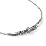 Spear Station Necklace, Sterling Silver, Diamonds - NBP989592DIX16-18-John Hardy-Renee Taylor Gallery