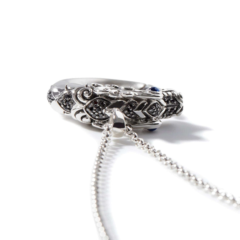 Naga Necklace, Sterling Silver, Pavé - NBS6501254BHBLSBN-John Hardy-Renee Taylor Gallery