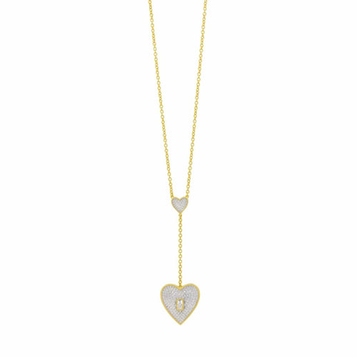 From the Heart Lariat Necklace - PYZ070548B-MOP-18E-Freida Rothman-Renee Taylor Gallery
