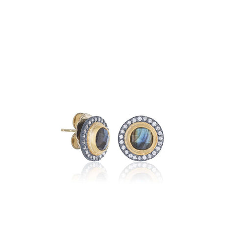 Nightfall Earrings with Labradorite & Diamond Gray by Lika Behar