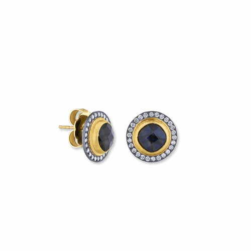 Nightfall Earrings with Labradorite & Diamond Gray by Lika Behar