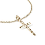 JH Essentials 14K Gold Cross Pendant on Rolo Chain Necklace - NGG989377X16-18-John Hardy-Renee Taylor Gallery