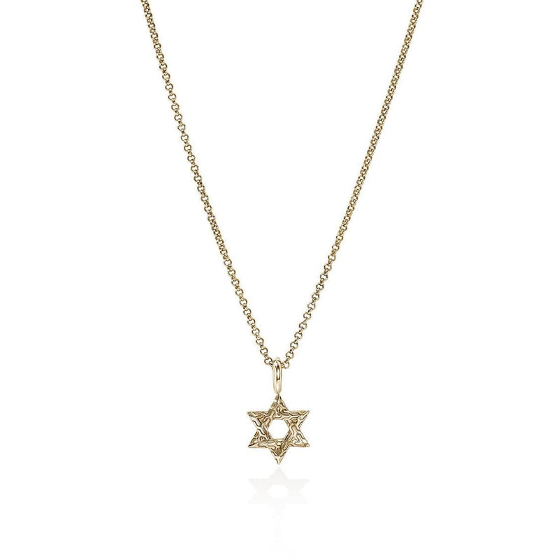 JH Essentials 14K Gold Spiritual Star of David Necklace - NGG989399X16-18-John Hardy-Renee Taylor Gallery