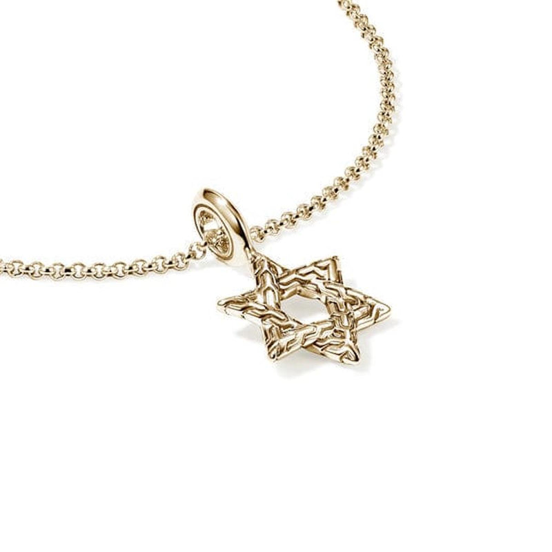 JH Essentials 14K Gold Spiritual Star of David Necklace - NGG989399X16-18-John Hardy-Renee Taylor Gallery