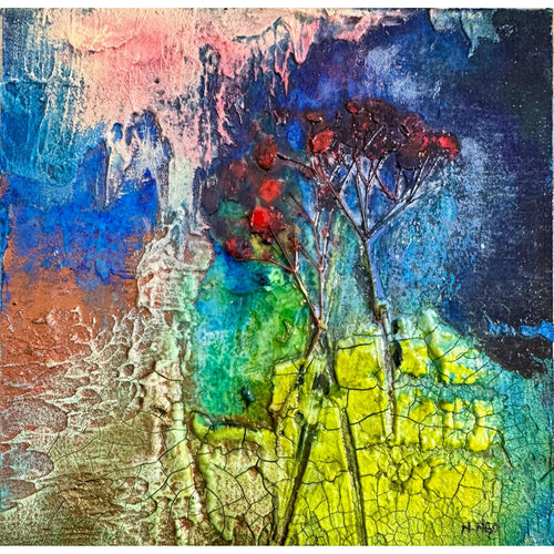 "Floral Study with Grey II"-Nancy Ngo-Renee Taylor Gallery
