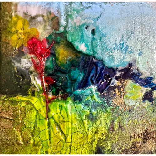 "Floral Study with Grey V"-Nancy Ngo-Renee Taylor Gallery