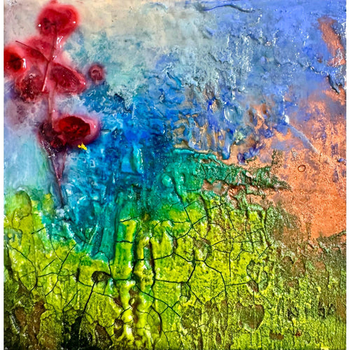 "Floral Study with Grey VI"-Nancy Ngo-Renee Taylor Gallery