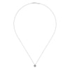 14K White Gold 18" Diamond Square Pendant Necklace - NK2075W45JJ-Gabriel & Co.-Renee Taylor Gallery