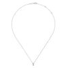 14K White Gold Diamond S Initial Pendant Necklace - NK4577S-W45JJ-Gabriel & Co.-Renee Taylor Gallery
