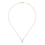 14K Rose Gold Diamond Chevron Necklace - NK4720K45JJ-Gabriel & Co.-Renee Taylor Gallery