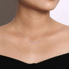 14K White Gold Diamond Curved Bar Necklace - NK4942W45JJ-Gabriel & Co.-Renee Taylor Gallery