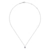 14K White Gold Round Pavé Diamond Disc Pendant Necklace - NK5332W45JJ-Gabriel & Co.-Renee Taylor Gallery