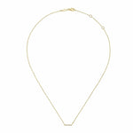 14K Yellow Gold Petite Pavé Diamond Bar Necklace - NK5422Y45JJ-Gabriel & Co.-Renee Taylor Gallery