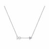 14K White Gold Diamond Arrow Necklace - NK5448W45JJ-Gabriel & Co.-Renee Taylor Gallery