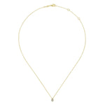 14K Yellow Gold Diamond Teardrop Pendant Necklace - NK5706Y45JJ-Gabriel & Co.-Renee Taylor Gallery