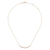 14K Rose Gold Curved Bar Necklace with Round Diamonds - NK5796K45JJ-Gabriel & Co.-Renee Taylor Gallery