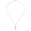 14K White Gold Open Teardrop Diamond Pendant Necklace - NK5814W45JJ-Gabriel & Co.-Renee Taylor Gallery