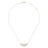 14K Yellow-White Gold Twisted Rope Link Necklace with Pavé Diamond Link Station - NK5847M45JJ-Gabriel & Co.-Renee Taylor Gallery