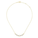14K Yellow & White Gold Twisted Rope Oval Link Necklace with Diamond Connectors - NK6063M45JJ-Gabriel & Co.-Renee Taylor Gallery