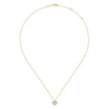 14K Yellow Gold Diamond Pavé Heart Pendant Necklace with Bujukan Frame - NK6113Y45JJ-Gabriel & Co.-Renee Taylor Gallery