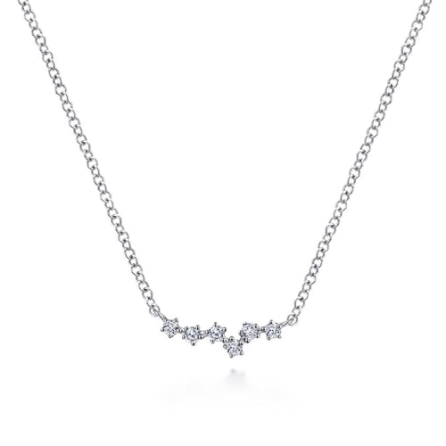 14K White Gold Diamond Constellation Necklace - NK6118W45JJ-Gabriel & Co.-Renee Taylor Gallery