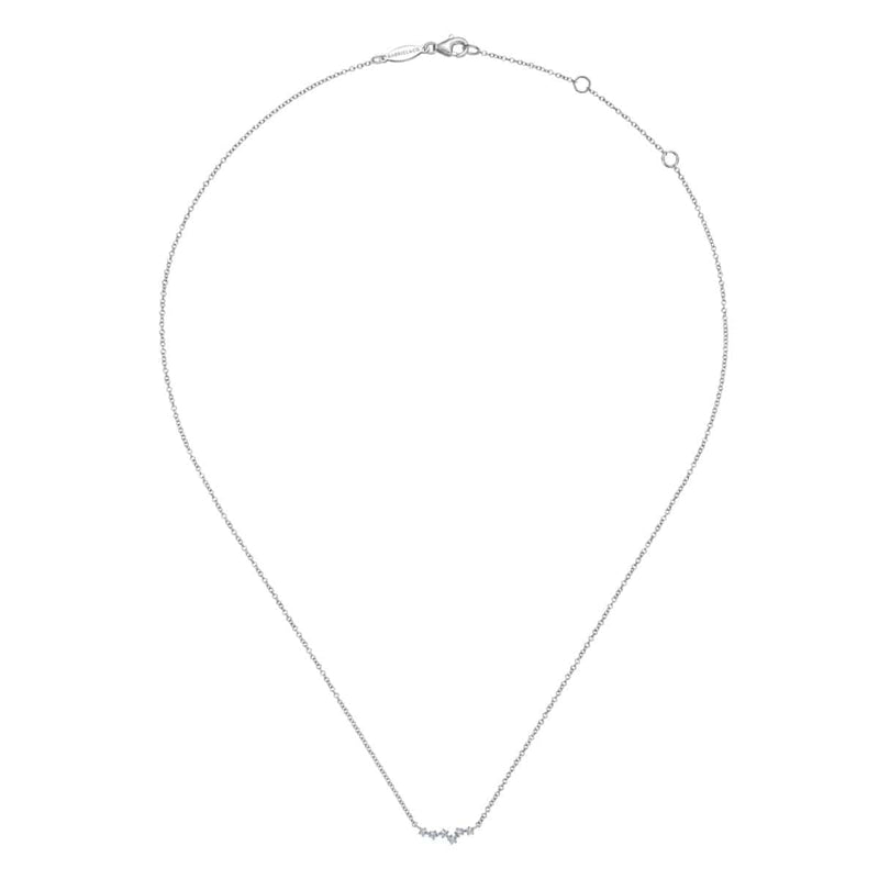 14K White Gold Diamond Constellation Necklace - NK6118W45JJ-Gabriel & Co.-Renee Taylor Gallery