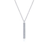 14K White Gold Diamond Drop Pendant Necklace - NK6121W45JJ-Gabriel & Co.-Renee Taylor Gallery