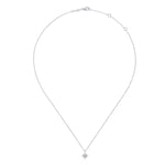 14K White Gold Diamond Pavé Star Pendant Necklace - NK6126W45JJ-Gabriel & Co.-Renee Taylor Gallery