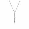 14K White Gold Diamond Spike Pendant Necklace - NK6187W45JJ-Gabriel & Co.-Renee Taylor Gallery